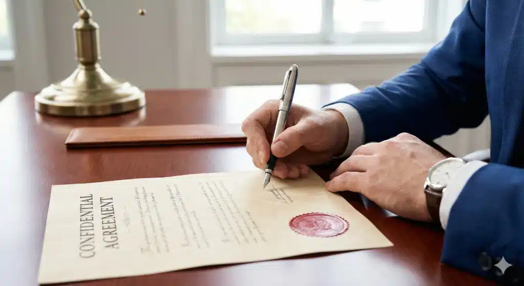 Entrepreneur working on finances